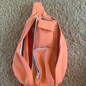 NEW KAVU! rope bag cross body, coral colored